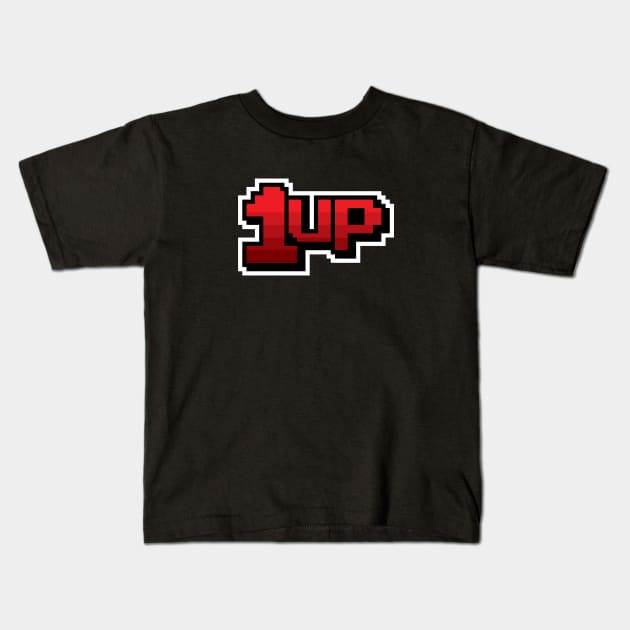 1up Red Kids T-Shirt by spicytees